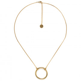 collier pendentif anneau "Golden gate" - 
