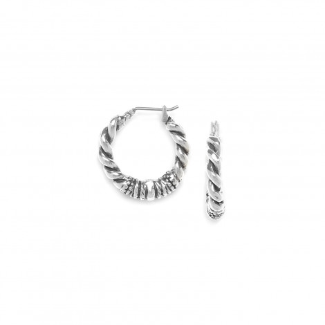 creoles earrings (silver) "Palerme"