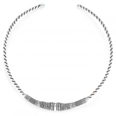 torque necklace (silver) "Palerme"