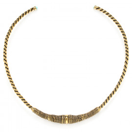 torque necklace (golden) "Palerme" - Ori Tao