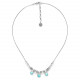 3 dangles necklace (silver) "Palerme" - Ori Tao