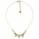 3 dangles necklace (golden) "Palerme" - Ori Tao