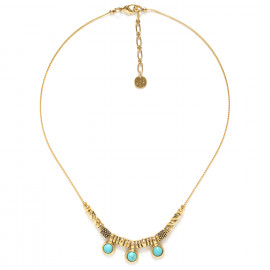 3 dangles necklace (golden) "Palerme" - 