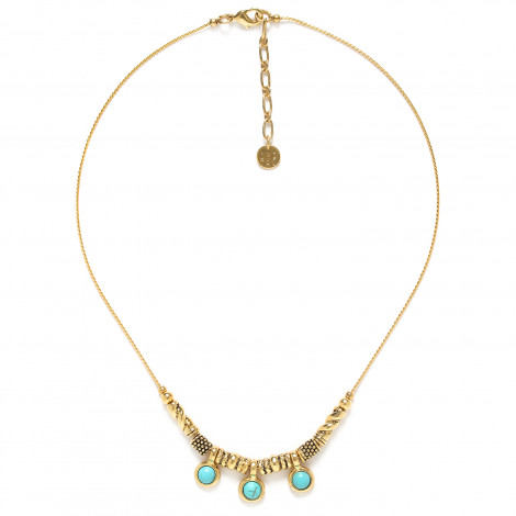 3 dangles necklace (golden) "Palerme"