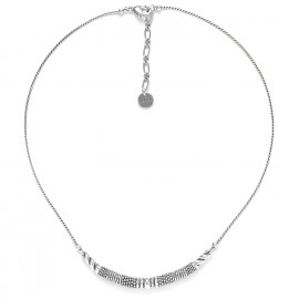 semi-rigid necklace (silver) "Palerme" - 