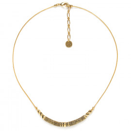 semi rigid necklace (golden) "Palerme" - 