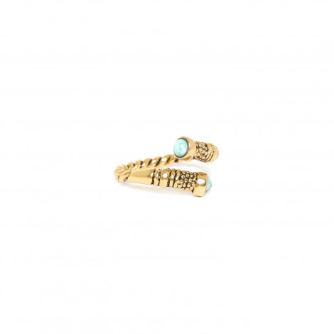 twisted adjustable ring (golden) "Palerme"