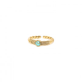 thin adjustable ring (golden) "Palerme" - 