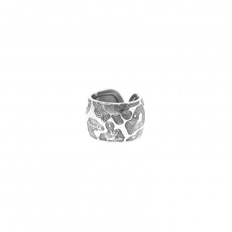 adjustable ring (silver) "Panthera"