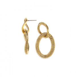 2 rings post earrings "Python" - Ori Tao