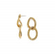 double rings post earrings "Python" - Ori Tao
