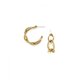 small creoles earrings "Python" - Ori Tao
