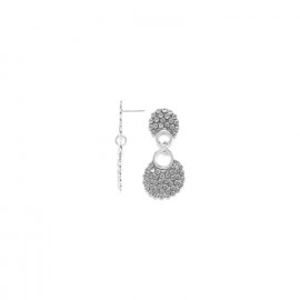 small post earrings (silver) "Ricochets" - 