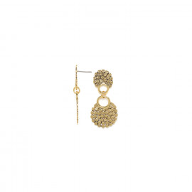 small post earrings (golden) "Ricochets" - 