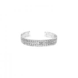 rigid bracelet (silver) "Ricochets" - 