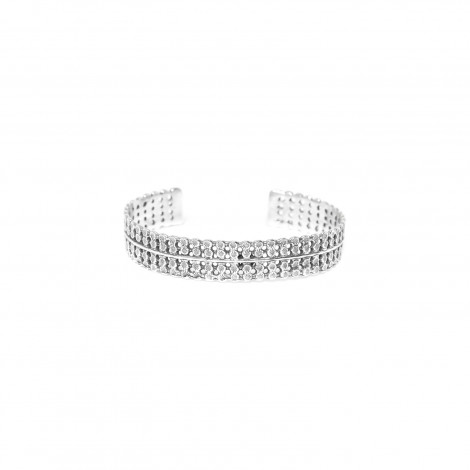 rigid bracelet (silver) "Ricochets"