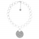 pendant necklace (silver) "Ricochets" - Ori Tao