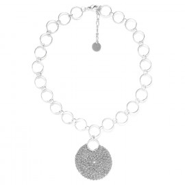 pendant necklace (silver) "Ricochets" - 