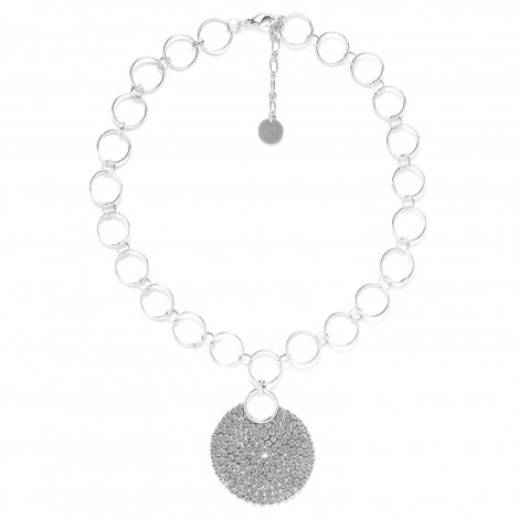 pendant necklace (silver) "Ricochets"