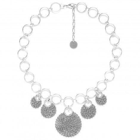 multidangles necklace (silver) "Ricochets"