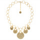 multidangles necklace (golden) "Ricochets" - Ori Tao