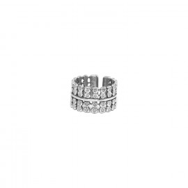 adjustable ring (silver) "Ricochets" - 