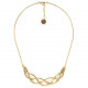 half rigid necklace (golden) "Takezaiku" - Ori Tao