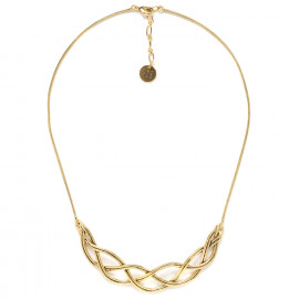 half rigid necklace (golden) "Takezaiku" - 
