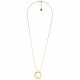 long necklace with pendant (golden) "Takezaiku" - Ori Tao