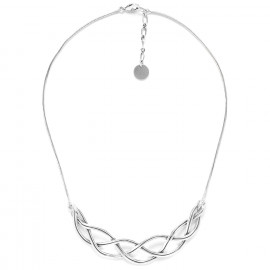 semi-rigid necklace (silver) "Takezaiku" - Ori Tao