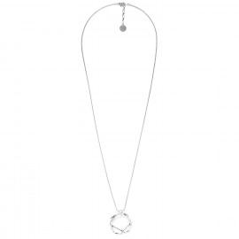 long necklace with pendant (silver) "Takezaiku" - Ori Tao