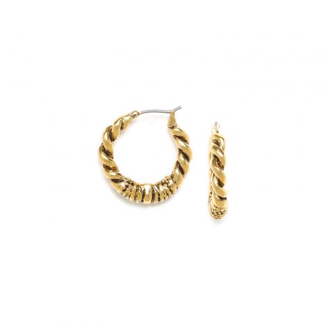 creoles earrings (golden) "Palerme"