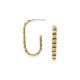 oval creoles earrings (golden) "Timing" - Ori Tao