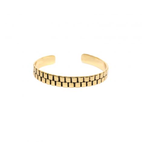 rigid bracelet M (golden) "Timing"