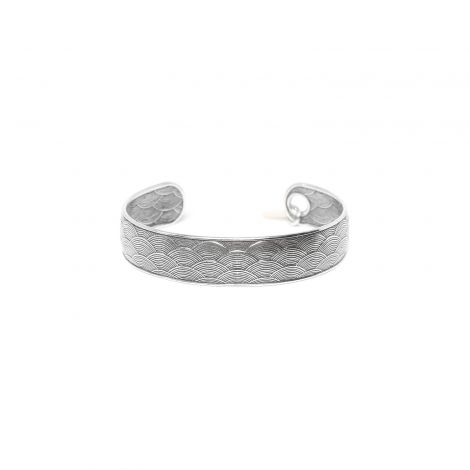 rigid bracelet with shell dangle "Ukiyo nami"