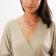 semi-rigid necklace (silver) "Palerme" - Ori Tao