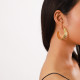 big creoles earrings (golden) "Panthera" - Ori Tao