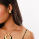 stud earrings (golden) "Panthera" - Ori Tao