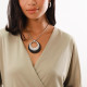 pendant necklace (silver) "Panthera" - Ori Tao