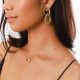 double rings post earrings "Python" - Ori Tao