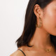 big creoles earrings "Python" - Ori Tao