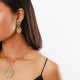 small post earrings (golden) "Ricochets" - Ori Tao