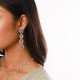 3 rings post earrings (silver) "Ricochets" - Ori Tao