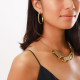 creoles earrings (golden) "Timing" - Ori Tao