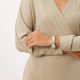 bracelet rigide argenté grand modèle "Timing" - Ori Tao