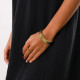 rigid bracelet L (golden) "Timing" - Ori Tao