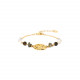 bracelet ajustable médaillon rond "Barbara" - Franck Herval