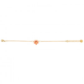 bracelet simple médaillon fleur "Dafne" - 