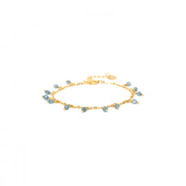 bracelet multipampilles bleu "Gwen" - 