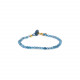 bracelet fermoir bouton bleu "Gwen" - Franck Herval